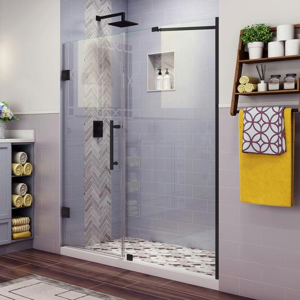 Belmore 73.25 to 74.25-Inch Frameless Hinged Shower Door: $1,158.29