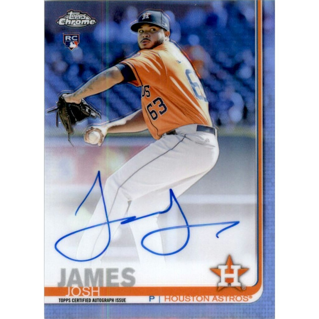 2019 Topps Chrome Josh James Rookie Autograph Refractor: $10.80 2019 Topps Chrome Josh James Rookie Autograph Refractor: $10.80