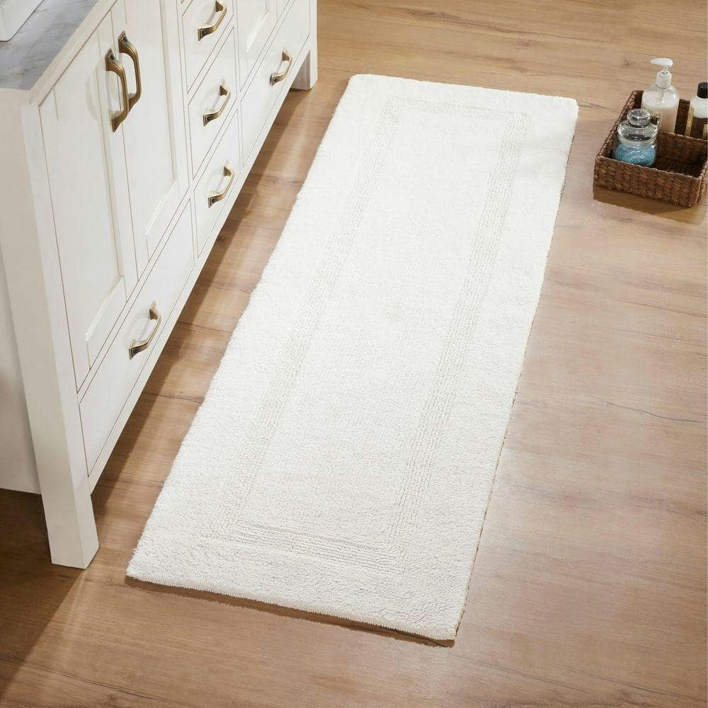 Lux Collection 20" x 60" Reversible Cotton Bath Rug: $53.99