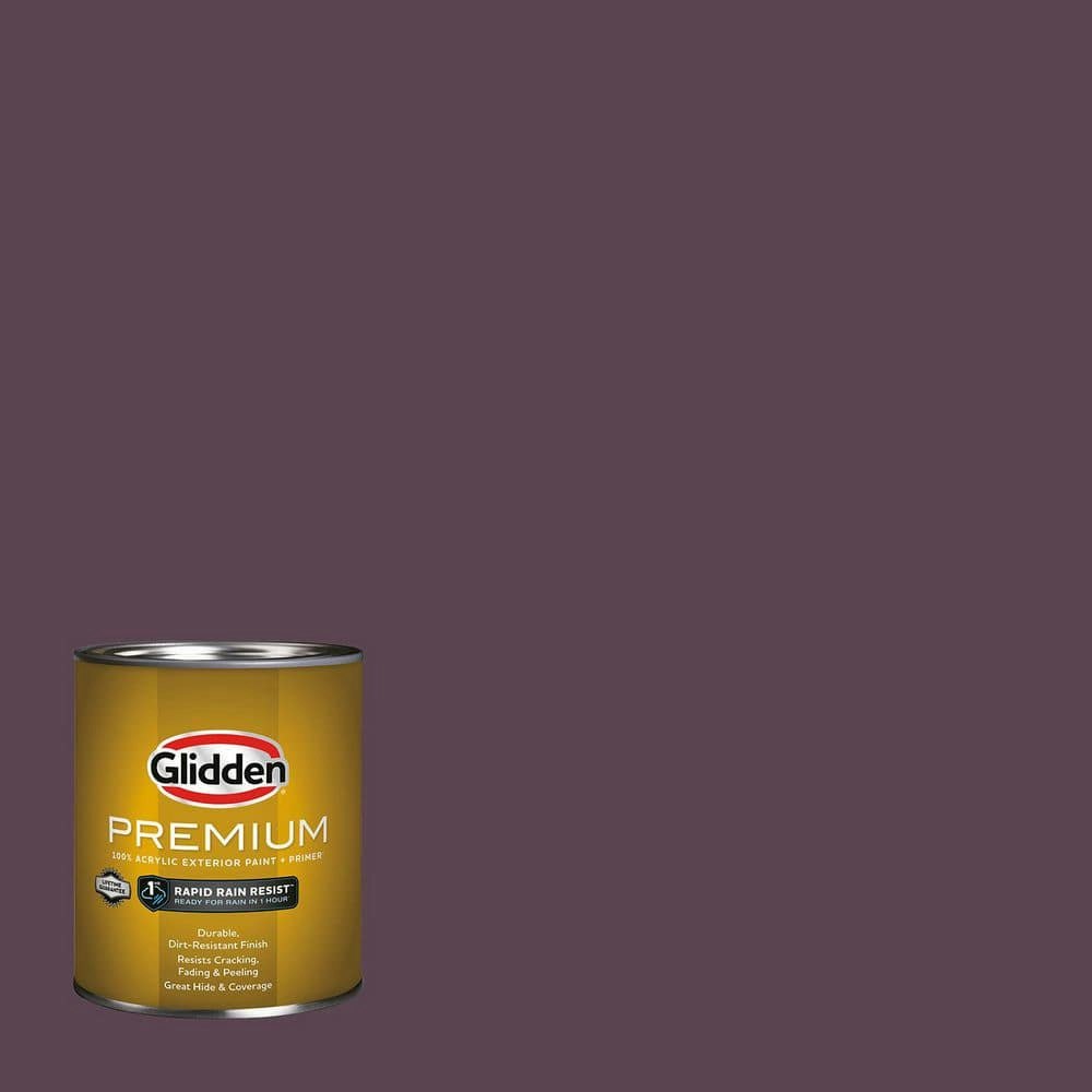 PPG Purple Basil Flat Exterior Latex Paint 1-Quart: $19.48