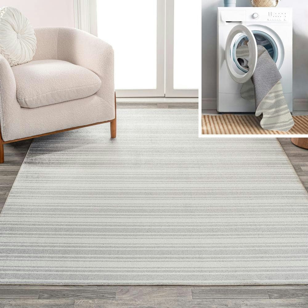 Fawning 5' x 8' 2-Tone Striped Area Rug: $71.19