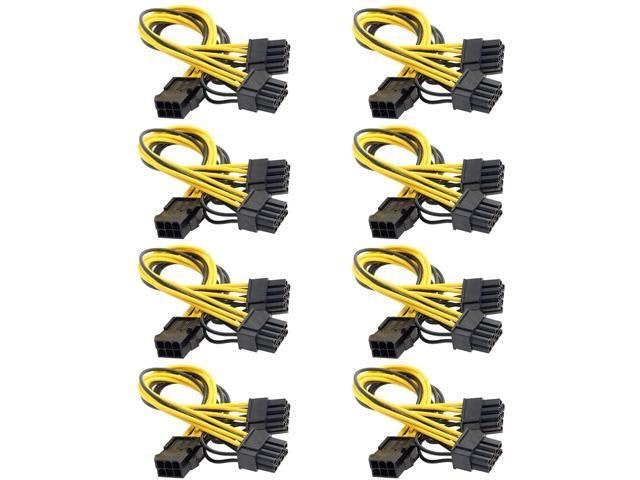 6-Pin to Dual 8-Pin PCIe Power Adapter Cable 8-Pack: $47.77 6-Pin to Dual 8-Pin PCIe Power Adapter Cable 8-Pack: $47.77