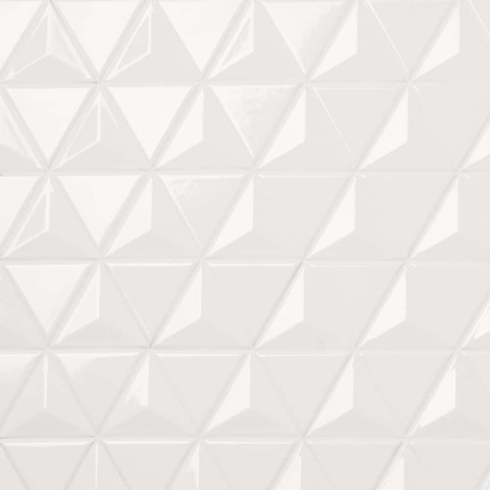 Medley Triangle Cloud White 11.02" x 12.55" Ceramic Mosaic Wall Tile: $12.63 Medley Triangle Cloud White 11.02" x 12.55" Ceramic Mosaic Wall Tile: $12.63