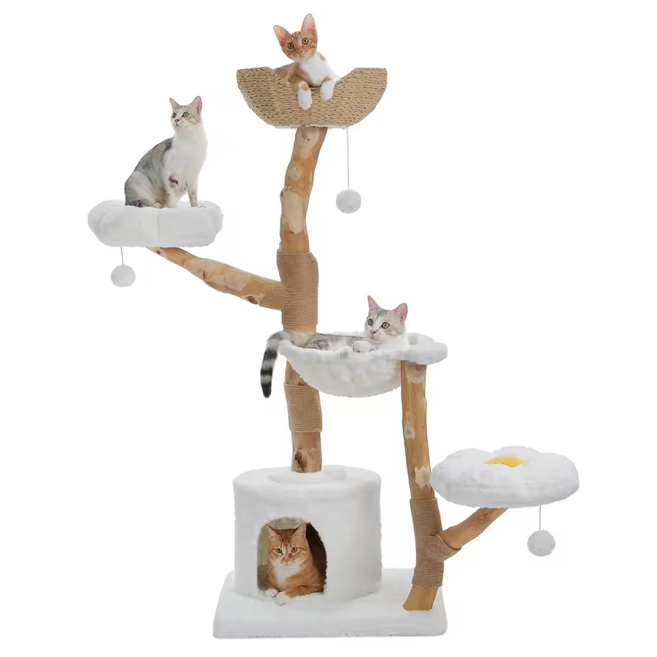 Cat Tree Tower with Sisal Scratching Post: $157.19