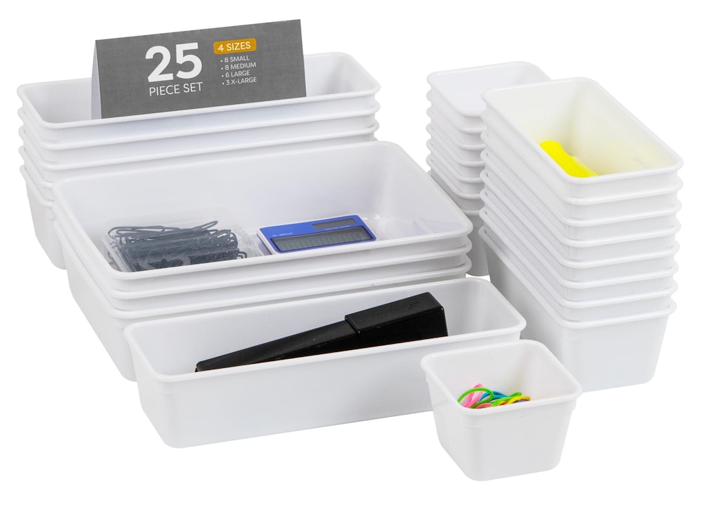 Mind Reader 25-Piece Drawer Organizer Set: $9.30