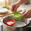 Silicone Egg Poacher Cup 2-Pack for $1 + free shipping w/ $25