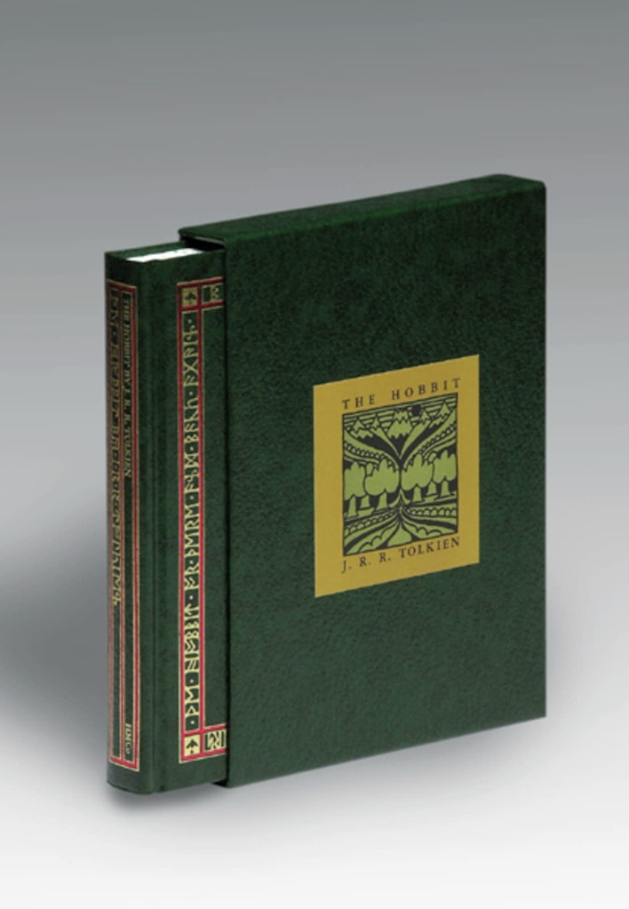 The Hobbit (or There and Back Again) Green Leather Hardcover Book: $19