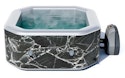 Avenli Oslo 4-Person Black Marble Octagon Inflatable Hot Tub Spa for $280 + free shipping