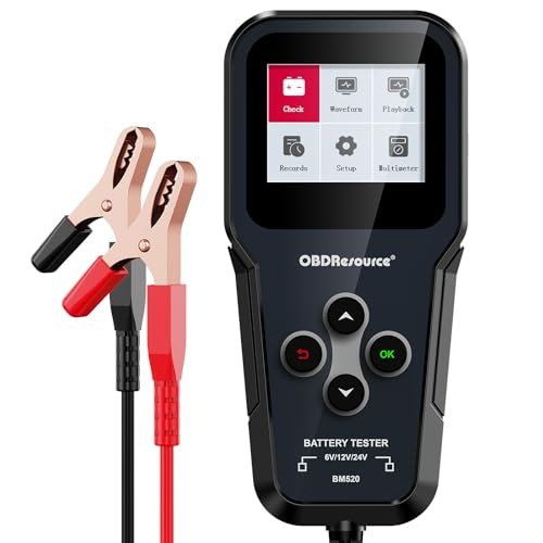 OBDResource 6V 12V 24V Car Battery Tester: $25