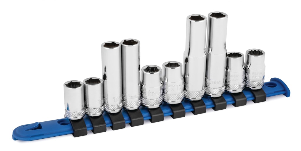 Titan 10-Piece 1/4" & 3/8" Drive 10mm Socket Set: $8.82