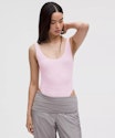 lululemon Wundermost Ultra-Soft Nulu Mesh Scoop-Back Sleeveless Thong Bodysuit for $24 + free shipping