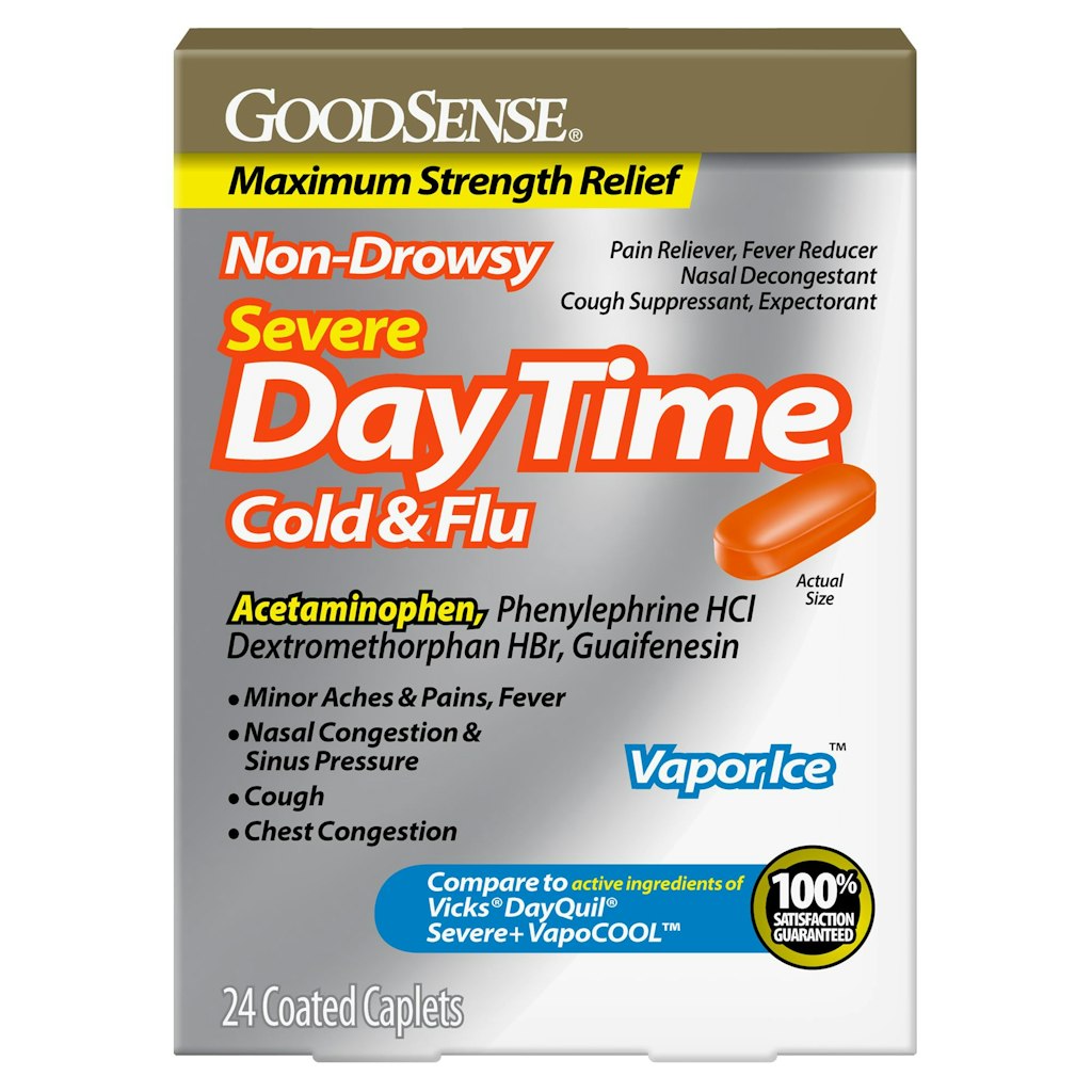 GoodSense 24-Count Daytime Severe Cold & Flu Relief Caplets: $7.30 w/ Subscribe & Save