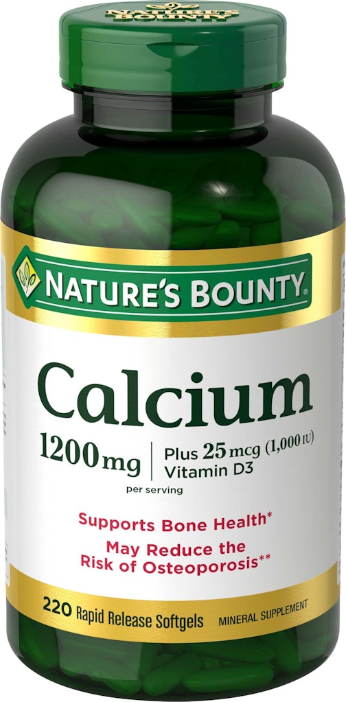 Nature's Bounty 1200 mg Calcium w/ Vitamin D3 220 Softgels: $9.73 w/ Subscribe & Save