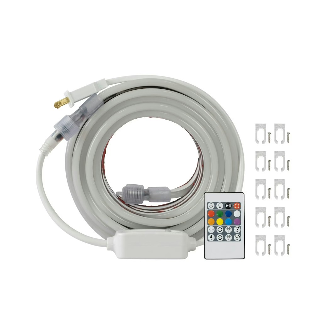 Better Homes & Gardens 800-Light 32-Foot Plug-in RGB Outdoor Neon Strip Lights: $40