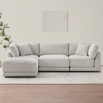 Dayna 4-Piece Fabric Modular Sectional: $1,000