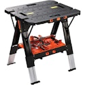 Pony 2-in-1 Portable Sawhorse Work Bench w/ Clamps & Bench Dogs for $128 + free shipping
