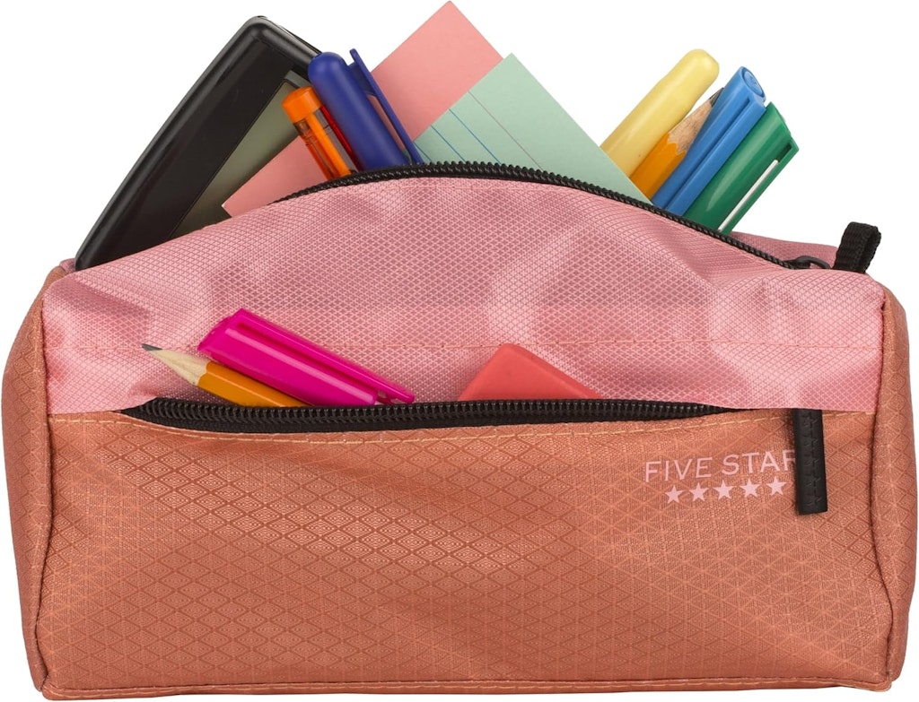 Five Star 9-Pocket Zipper Pencil Pouch: $5.39