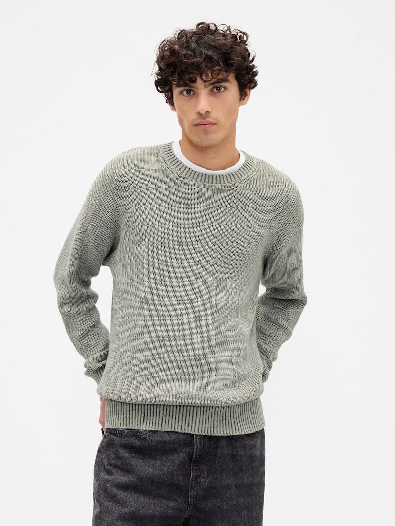 Relaxed Plaited Crewneck Sweater: $44.99 Relaxed Plaited Crewneck Sweater: $44.99