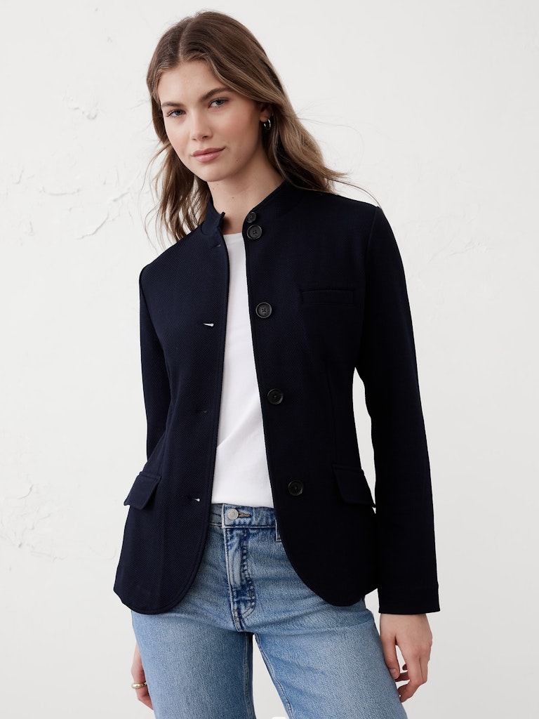 Knit Pique Blazer: $70 Knit Pique Blazer: $70