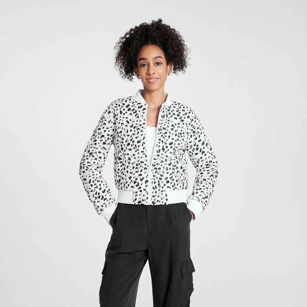 Wild Fable Women's Quilted Bomber Jacket: $49 Wild Fable Women's Quilted Bomber Jacket: $49