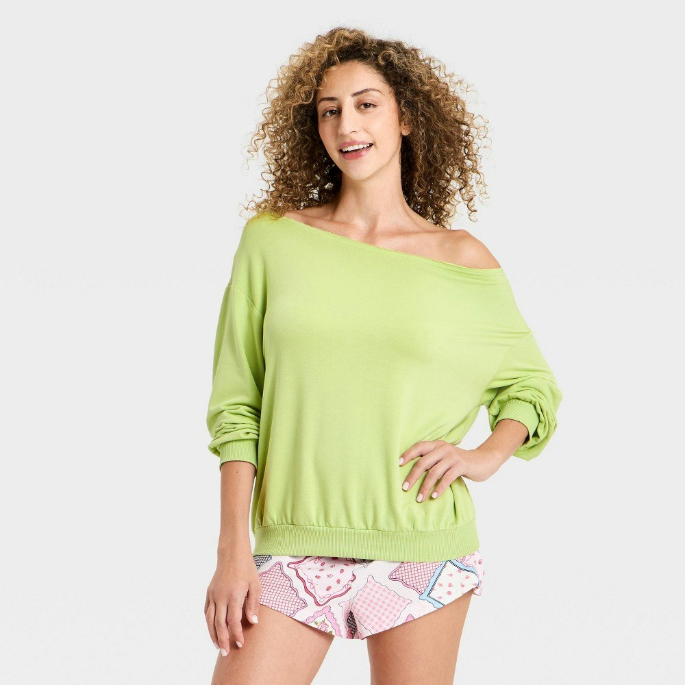 Wild Fable Women's Off-The-Shoulder Fleece Sweatshirt: $25 Wild Fable Women's Off-The-Shoulder Fleece Sweatshirt: $25