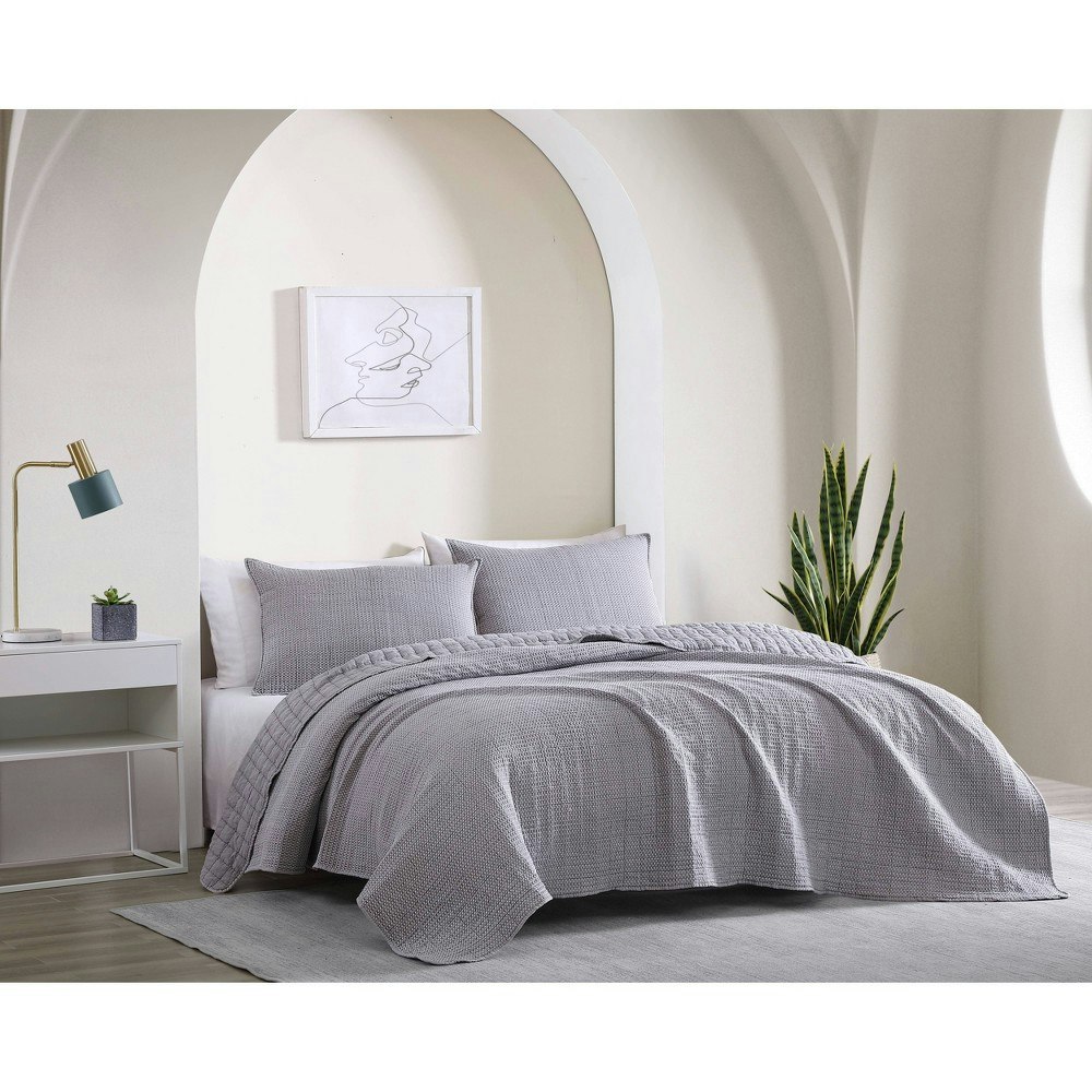 Geneva Home Fashion King Lexie 3-Piece Stonewashed Waffle Quilt Set: $106.99 Geneva Home Fashion King Lexie 3-Piece Stonewashed Waffle Quilt Set: $106.99