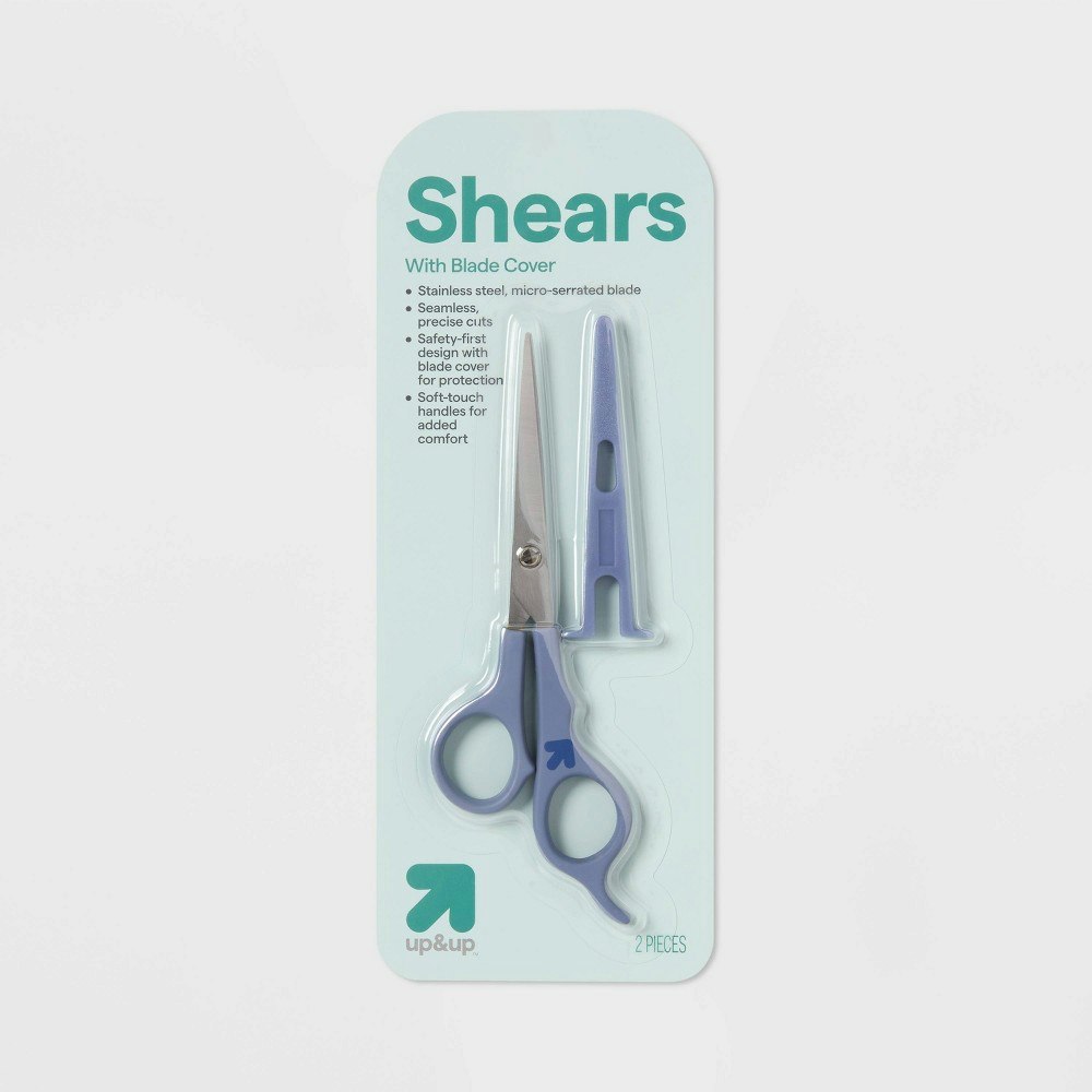 Up&Up Hair Styling Scissors and Safety Blade Cover: $11.99 Up&Up Hair Styling Scissors and Safety Blade Cover: $11.99