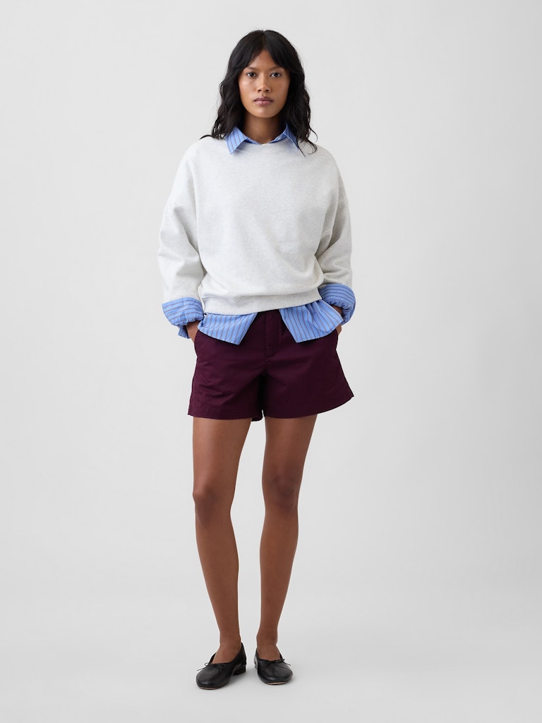5-Inch Mid Rise Downtown Khaki Shorts: $34.99 5-Inch Mid Rise Downtown Khaki Shorts: $34.99