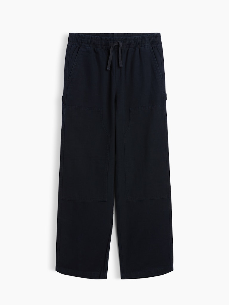 Kids Relaxed Pull-On Canvas Carpenter Pants: $23.99