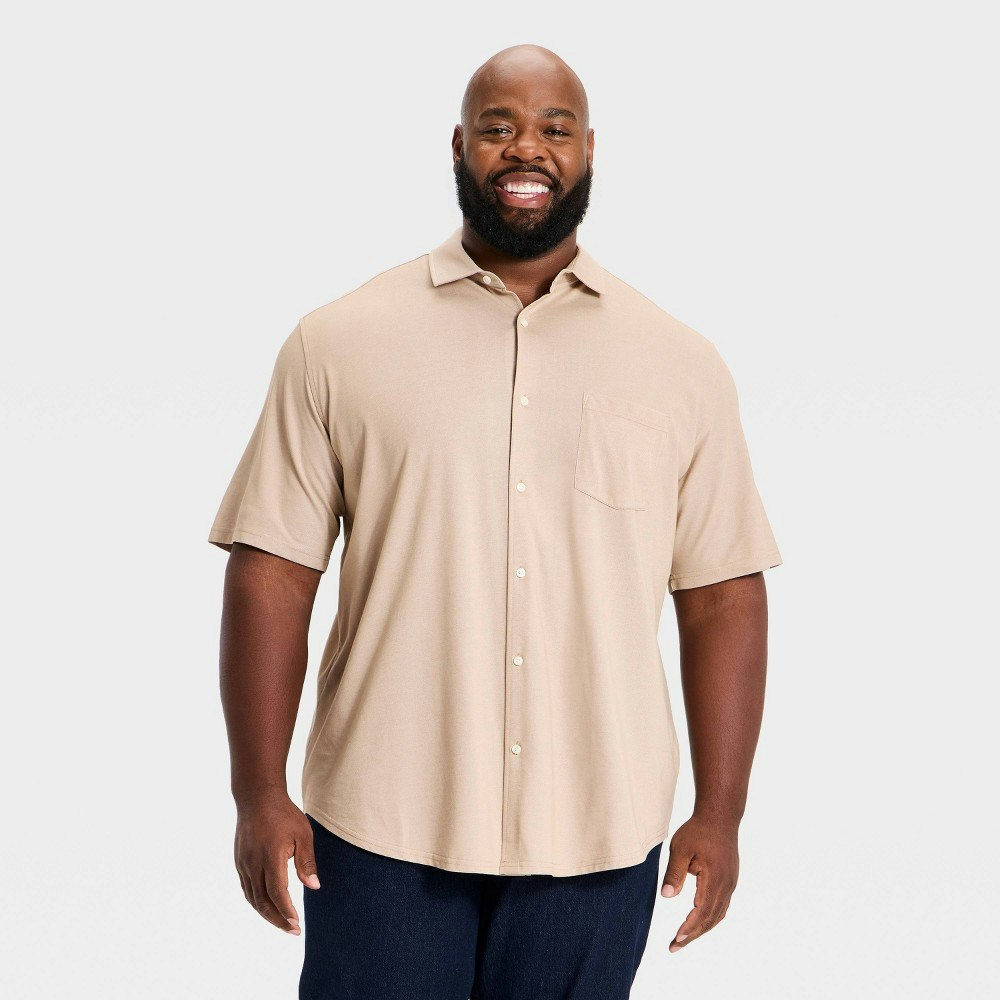 Goodfellow & Co Men's Short Sleeve Comfort Pique Button-Down Shirt: $30 Goodfellow & Co Men's Short Sleeve Comfort Pique Button-Down Shirt: $30