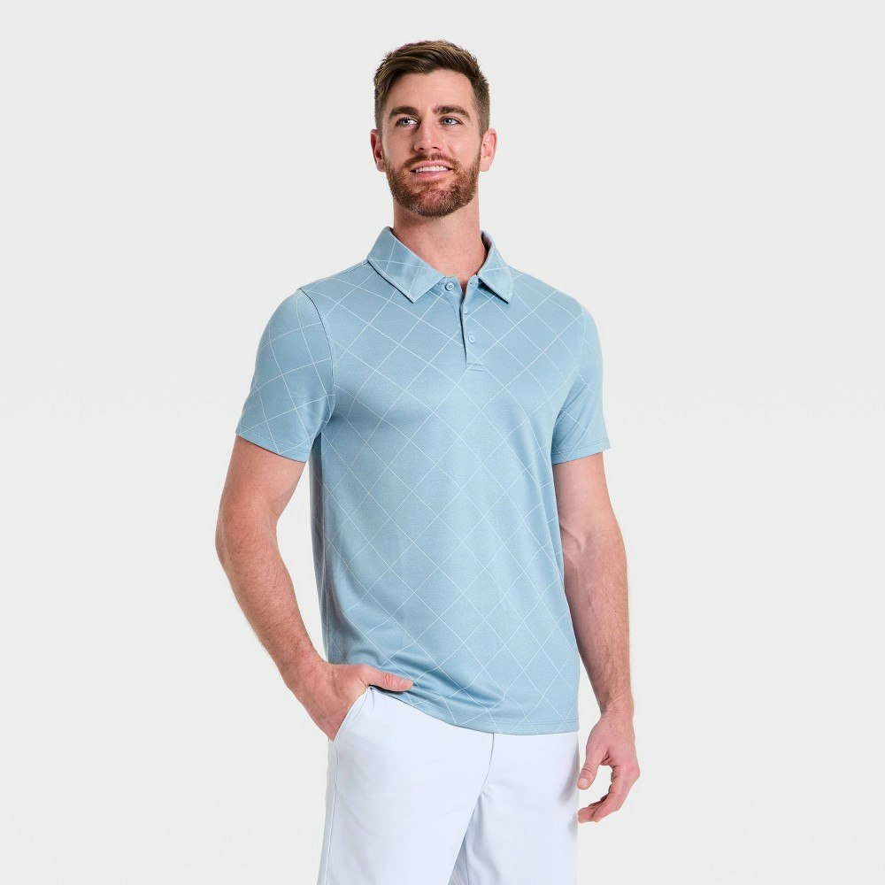 All in Motion Men's Jacquard Polo Shirt: $30 All in Motion Men's Jacquard Polo Shirt: $30
