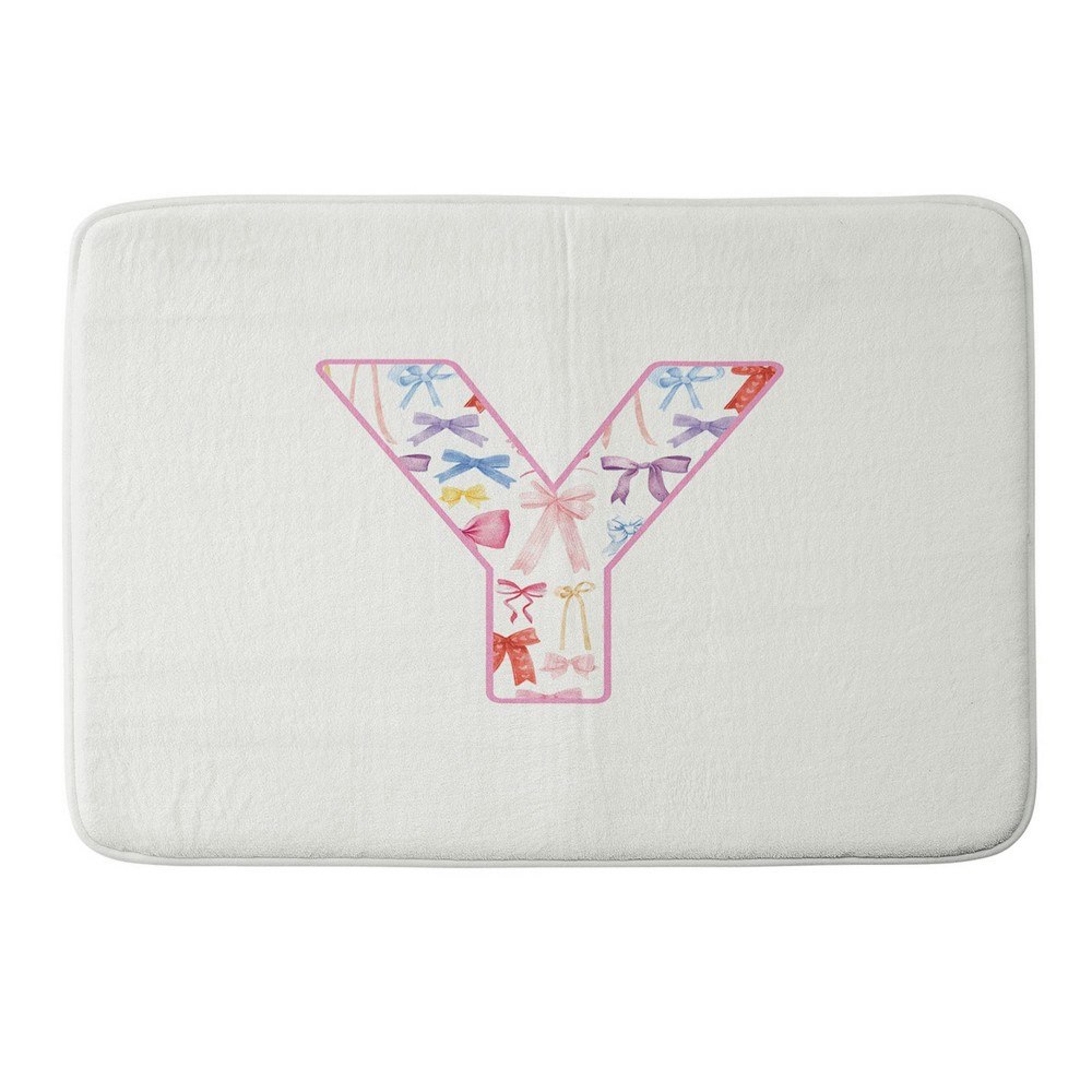 Deny Designs April Lane Monogram Y Memory Foam Bath Mat: $65.99