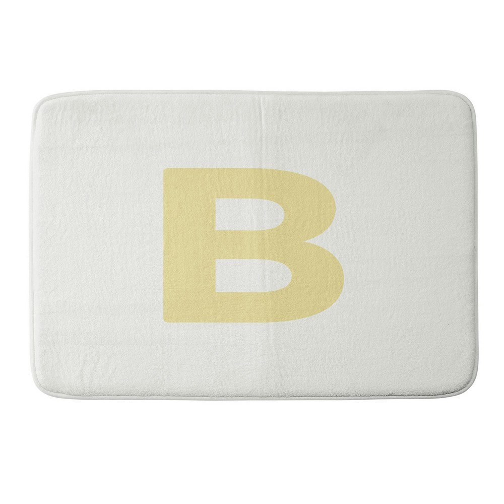 Deny Designs April Lane Monogram B Memory Foam Bath Mat: $65.99