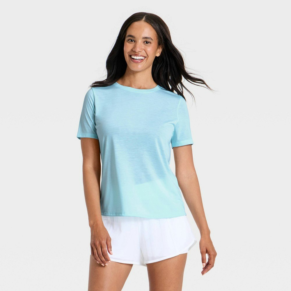 All in Motion Women's Beyond Ease Crewneck T-Shirt: $15 All in Motion Women's Beyond Ease Crewneck T-Shirt: $15