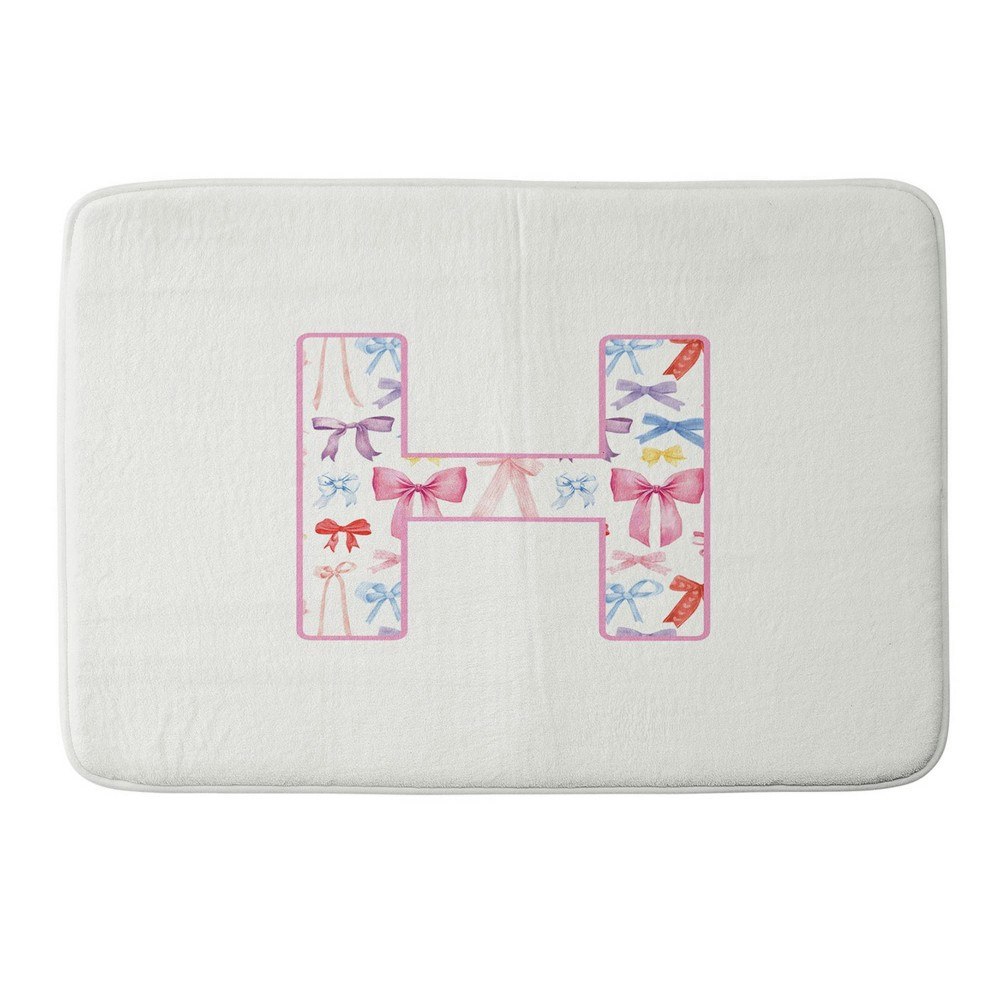 Deny Designs April Lane H Monogram Memory Foam Bath Mat: $65.99