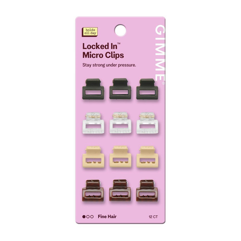 Gimme Beauty Locked In Micro Claw Clips 12-Pack: $7.99 Gimme Beauty Locked In Micro Claw Clips 12-Pack: $7.99