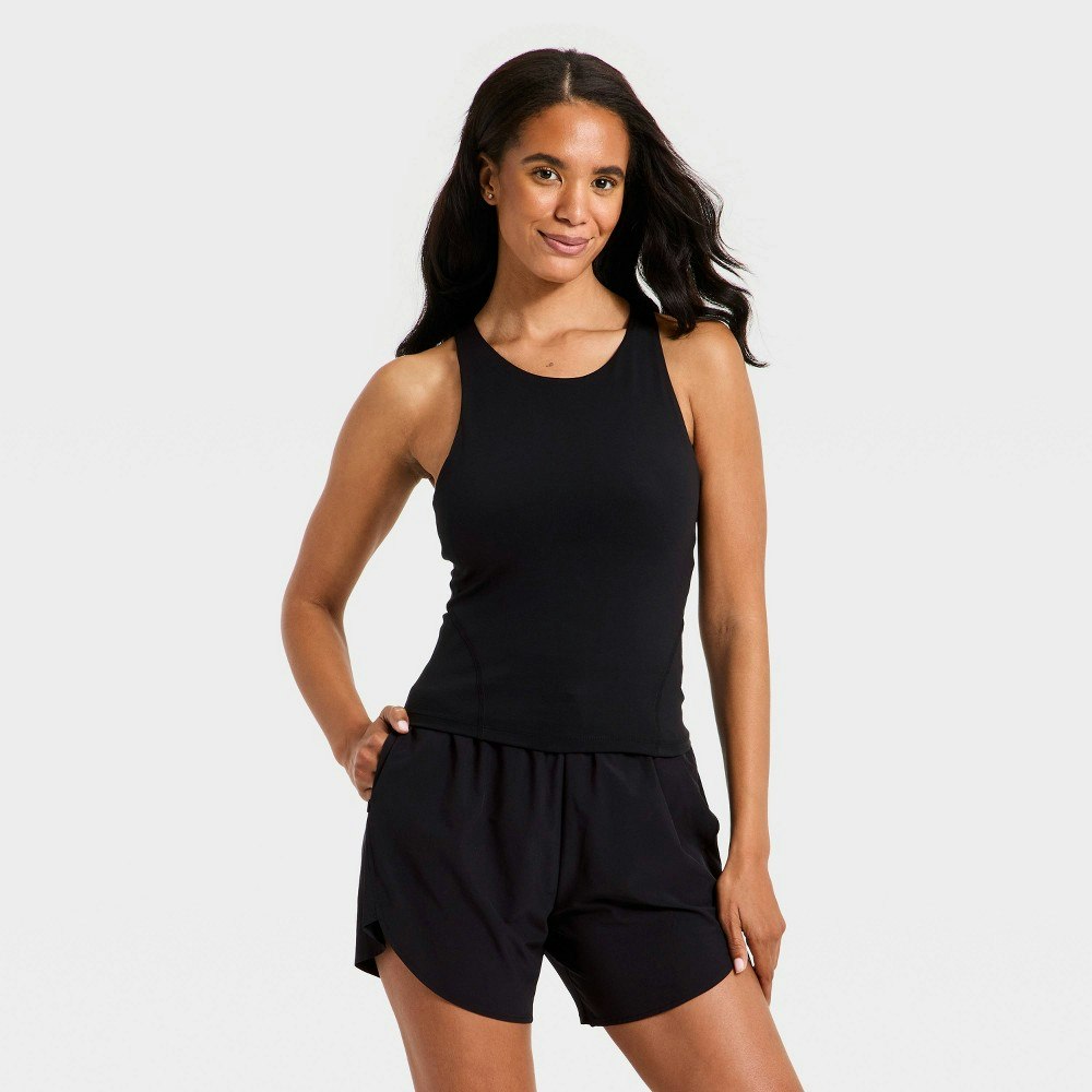 All In Motion Women's Super Flex High Neck Racerback Tank Top: $25 All In Motion Women's Super Flex High Neck Racerback Tank Top: $25
