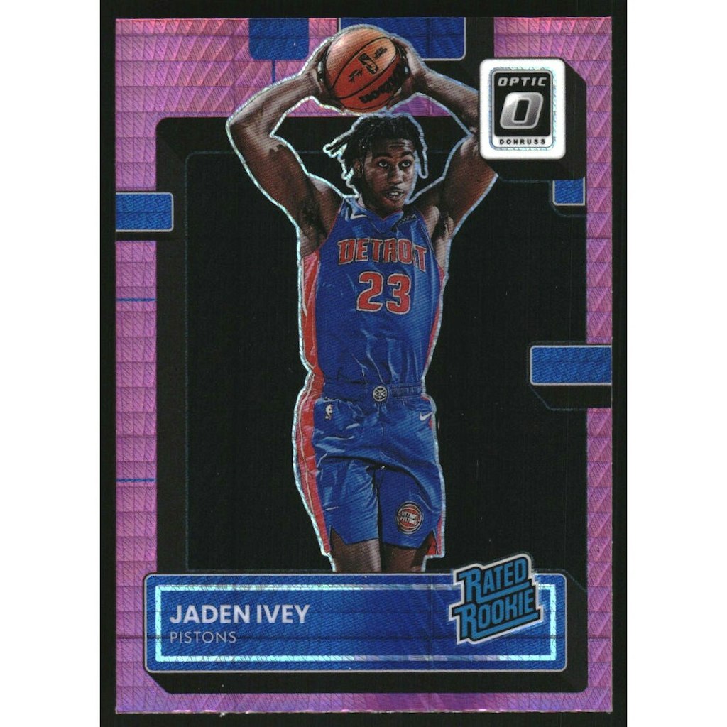 2022-23 Donruss Optic Jaden Ivey Rated Rookie Hyper Pink Card: $22.50 2022-23 Donruss Optic Jaden Ivey Rated Rookie Hyper Pink Card: $22.50