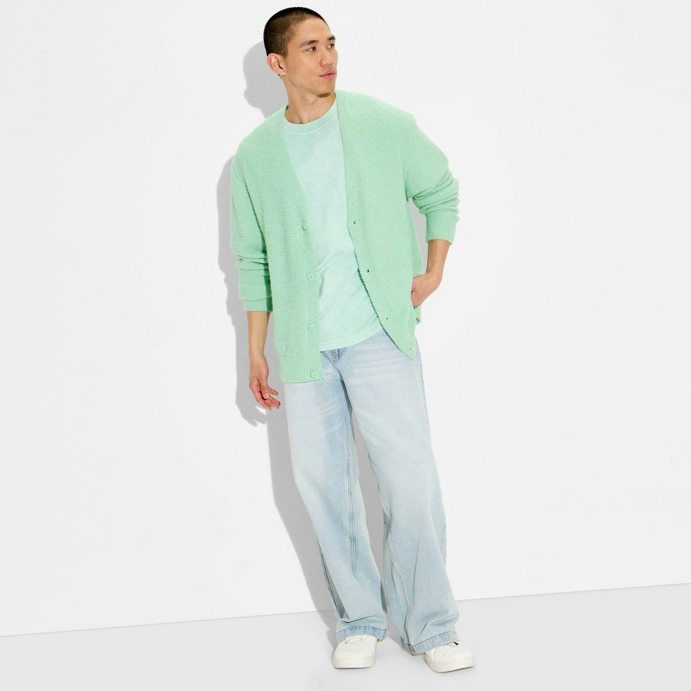 Original Use Men's Open Neck Cardigan: $40