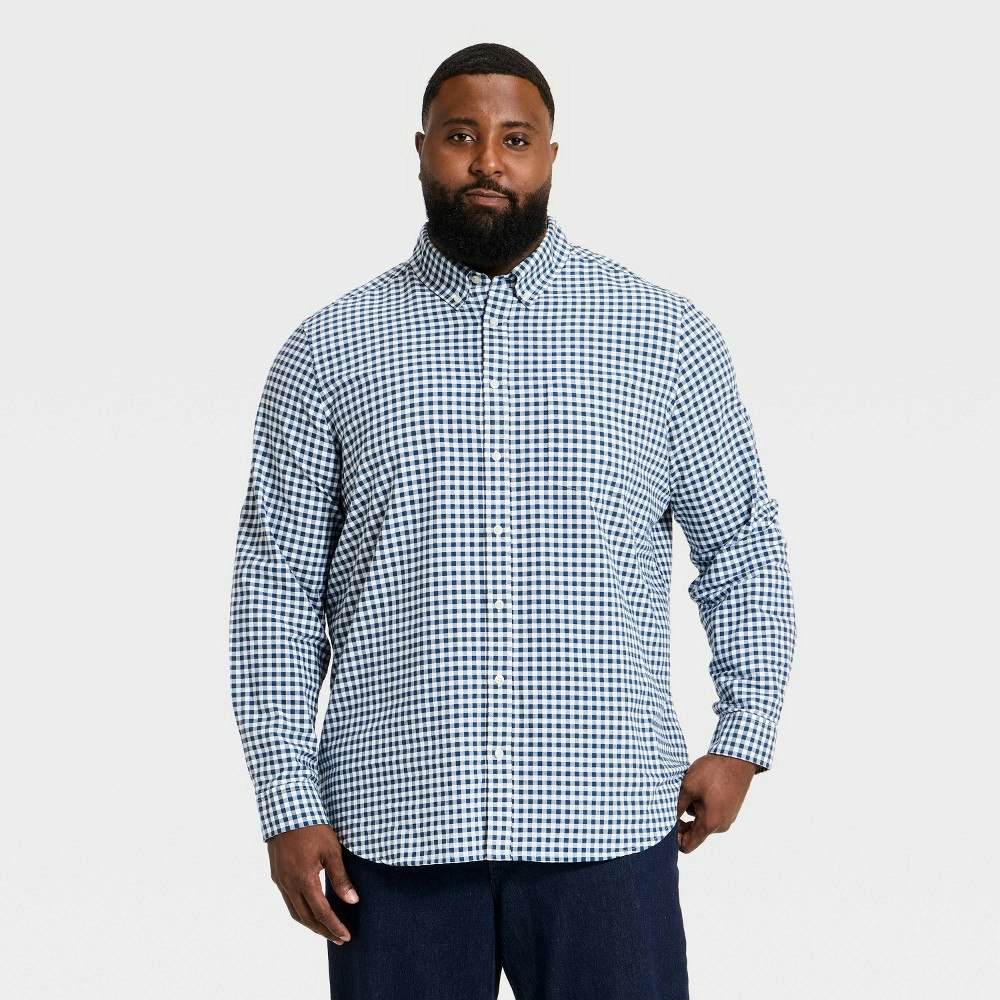 Goodfellow & Co Men's Tall Long Sleeve Oxford Button-Down Shirt: $30