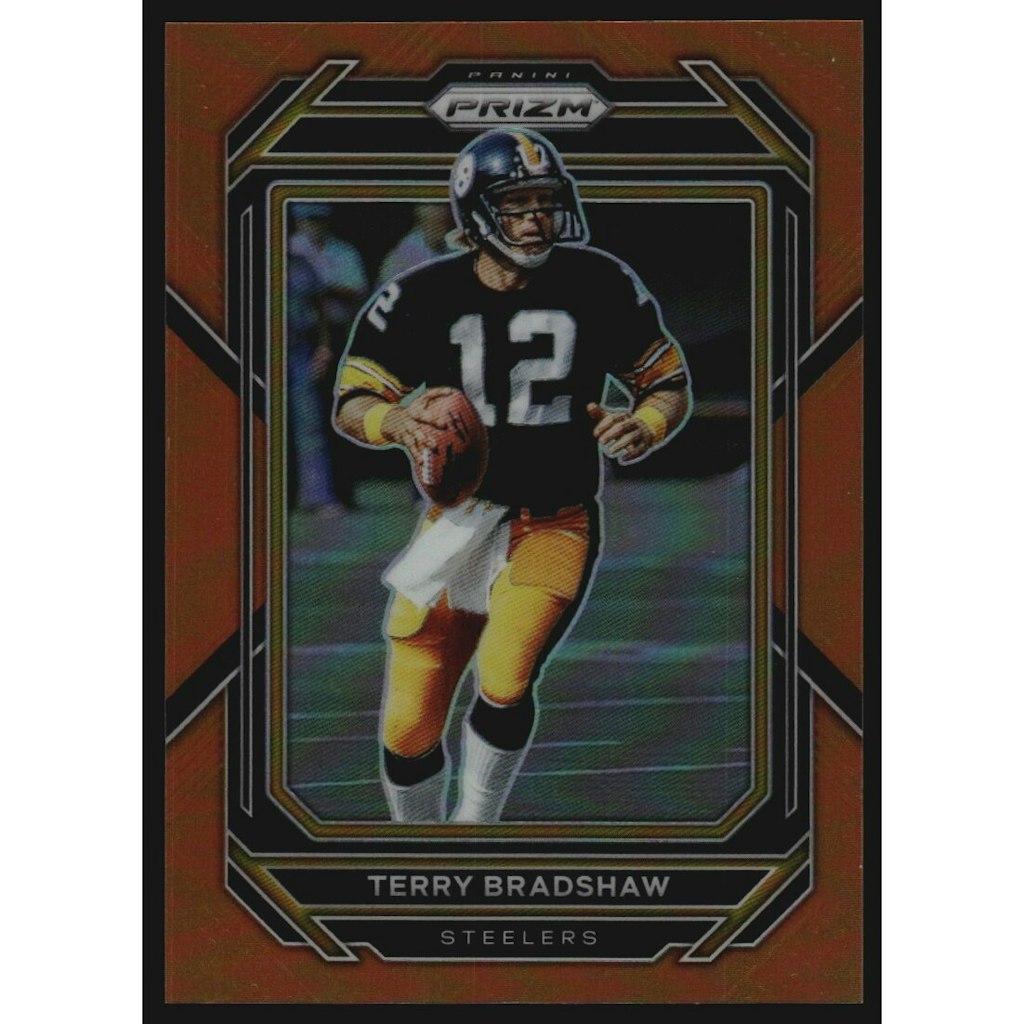 2022 Panini Prizm Terry Bradshaw Orange Prizm Card #252: $10.80 2022 Panini Prizm Terry Bradshaw Orange Prizm Card #252: $10.80