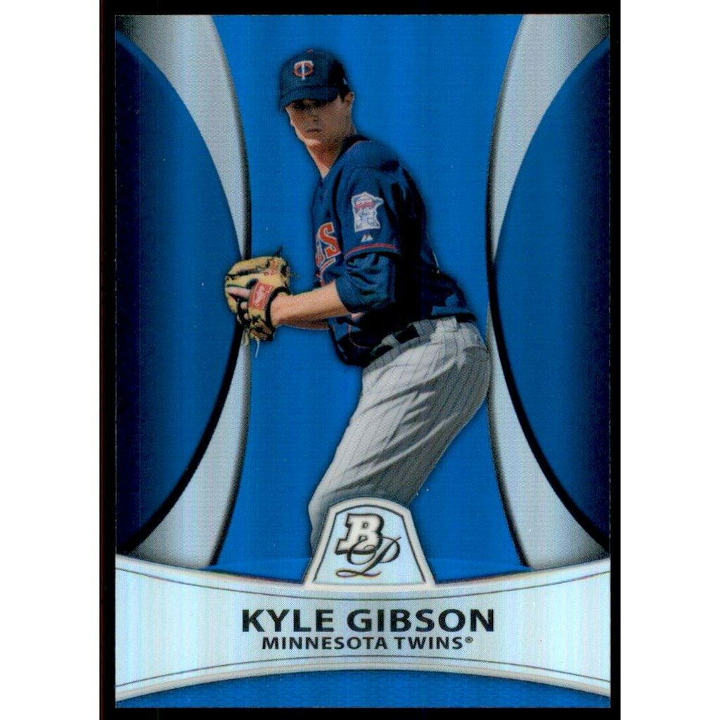 2010 Bowman Platinum Prospects Blue Refractor Kyle Gibson #PP20: $13.50 2010 Bowman Platinum Prospects Blue Refractor Kyle Gibson #PP20: $13.50