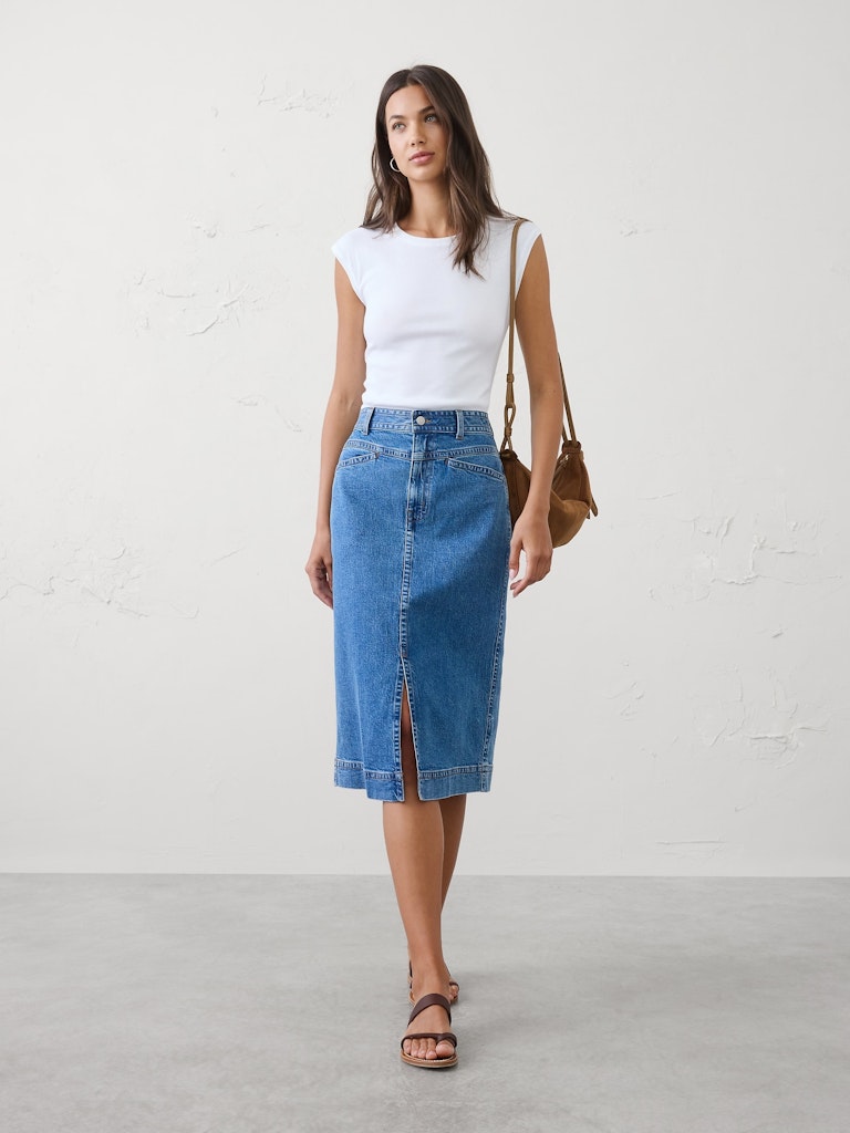 Ribbed Cap-Sleeve T-Shirt: $17.50 Ribbed Cap-Sleeve T-Shirt: $17.50