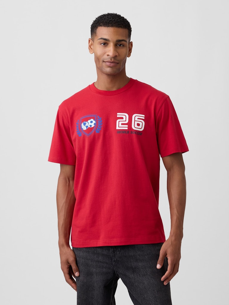 Everyday Soft Relaxed Soccer Graphic T-Shirt: $11.99