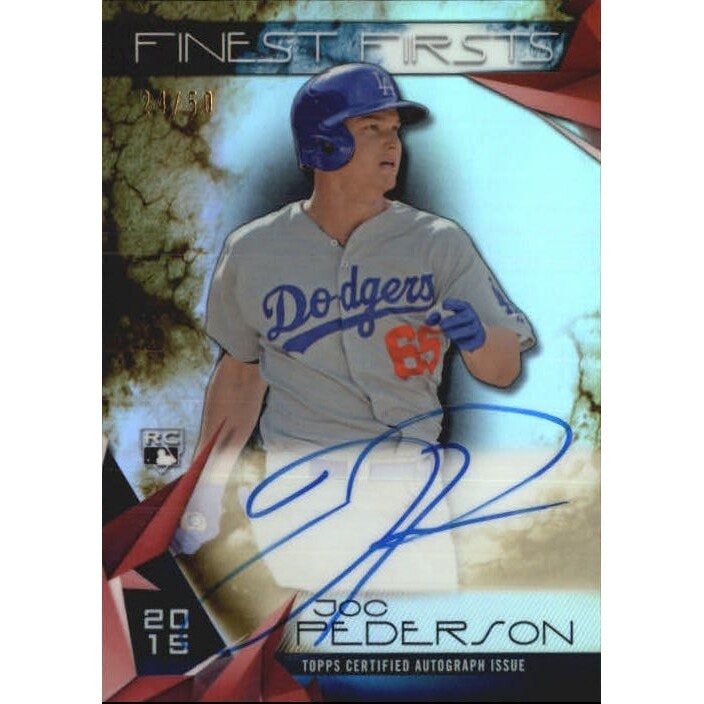 2015 Finest Firsts Joc Pederson Gold Refractor Autograph Card: $72 2015 Finest Firsts Joc Pederson Gold Refractor Autograph Card: $72