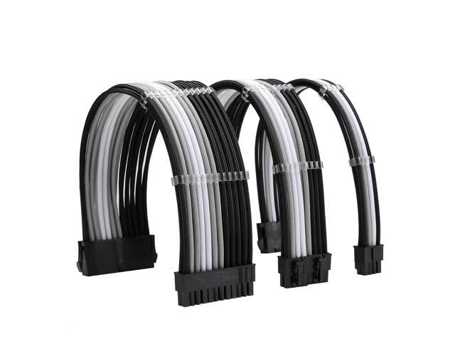 Sleeve Extension Power Supply Cable Kit 18AWG ATX 24-Pin and EPS 8-Pin and PCIe 8-Pin 3-Pack: $49.12 Sleeve Extension Power Supply Cable Kit 18AWG ATX 24-Pin and EPS 8-Pin and PCIe 8-Pin 3-Pack: $49.12