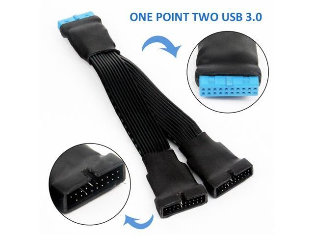 19-pin to 20-pin USB 3.0 Motherboard Power Splitter Cable: $9.24