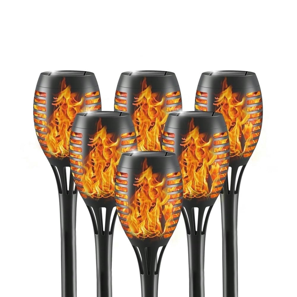 Euur 12-LED Solar Torch Lights 6-Pack: $14.99