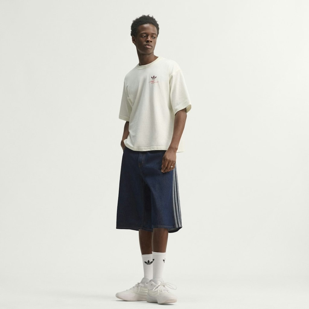 Firebird Adicolor Mid-Rise Straight Leg Jorts: $80 Firebird Adicolor Mid-Rise Straight Leg Jorts: $80