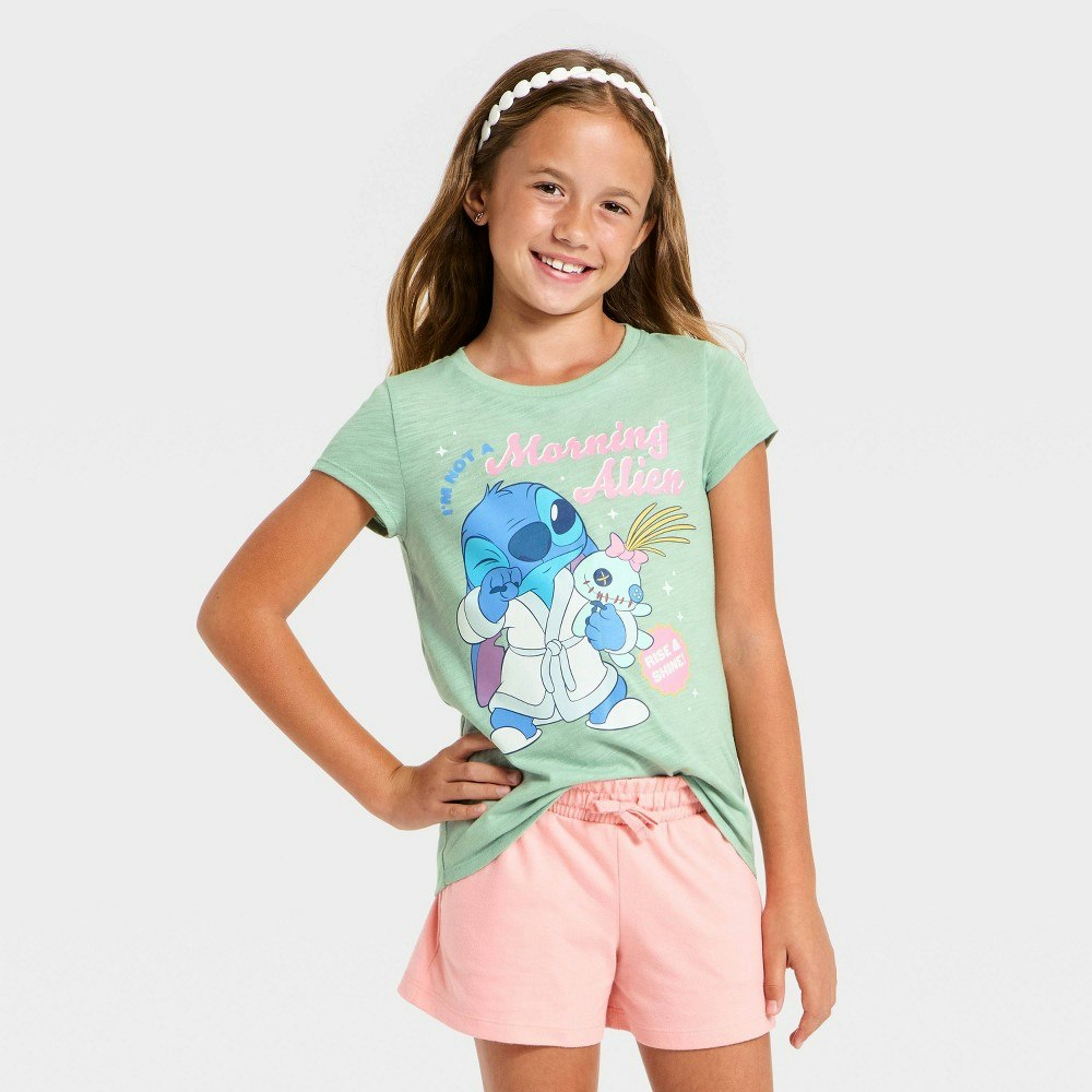 Girls' Lilo & Stitch "Not A Morning Alien" T-Shirt: $12 Girls' Lilo & Stitch "Not A Morning Alien" T-Shirt: $12